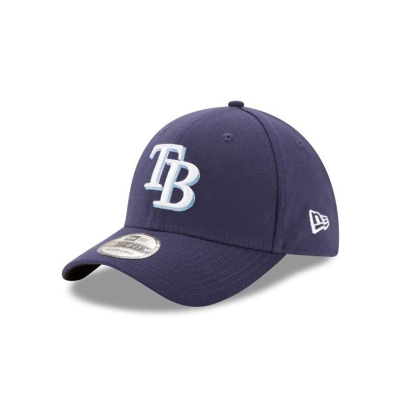 Blue Tampa Bay Rays Hat - New Era MLB Team Classic 39THIRTY Stretch Fit Caps USA2346958